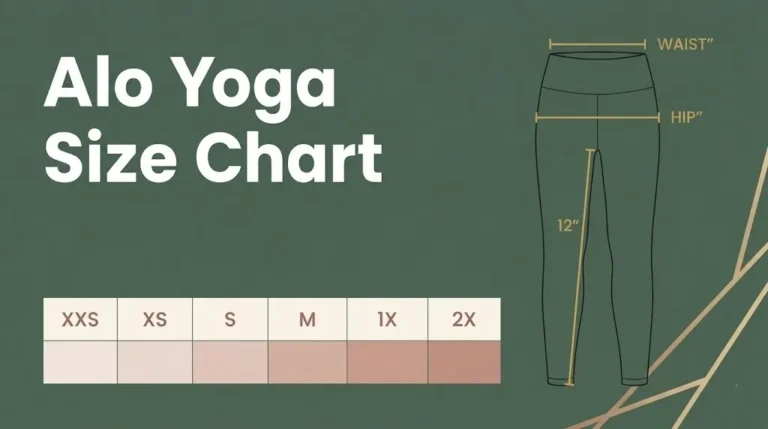 Alo Yoga size chart