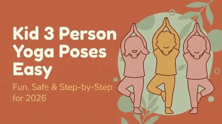 Easy kid 3 person yoga