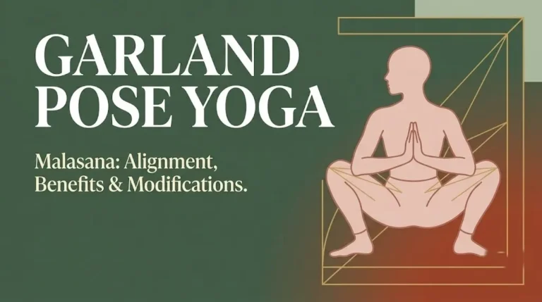 Garland pose yoga