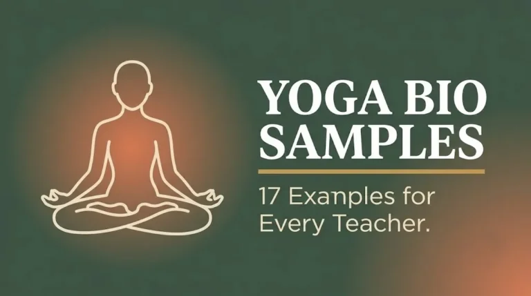 yoga teacher bio