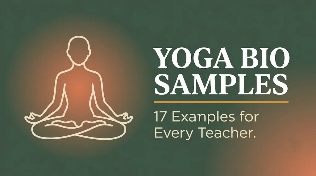 yoga teacher bio
